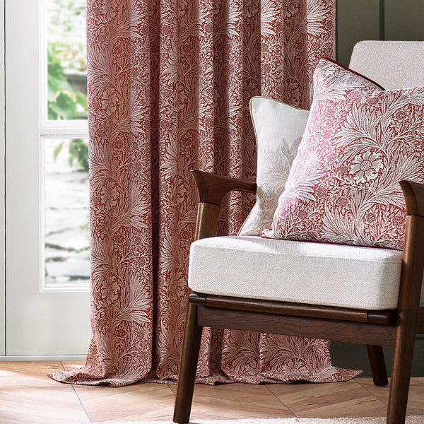 Marigold 167x182 Pencil Pleat Curtains Russet - view 5