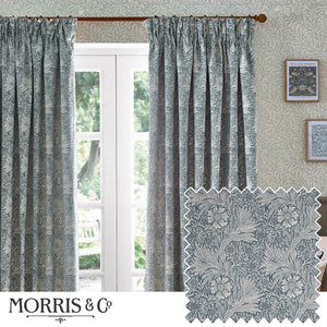 Marigold 167x228 Pencil Pleat Curtains Indigo - view 2