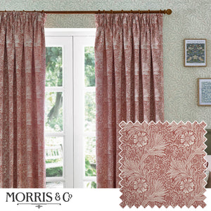 Marigold 228x137 Pencil Pleat Curtains Russet - view 2