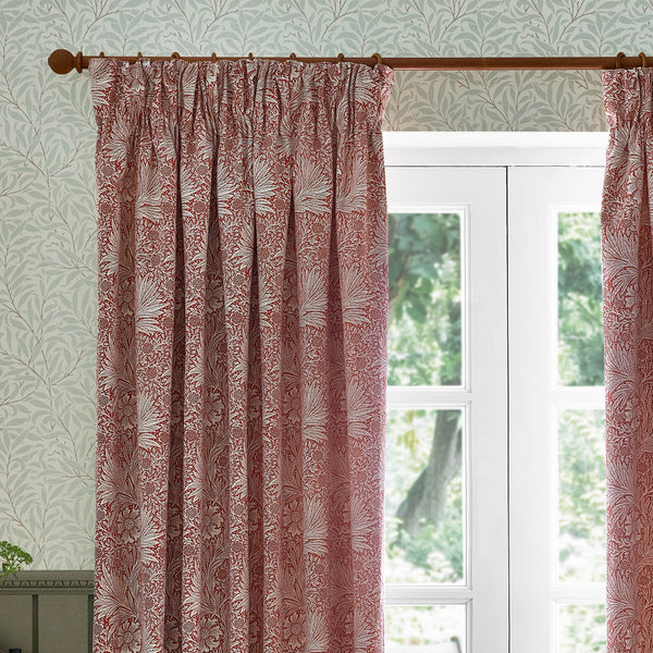 Marigold 228x137 Pencil Pleat Curtains Russet - view 4