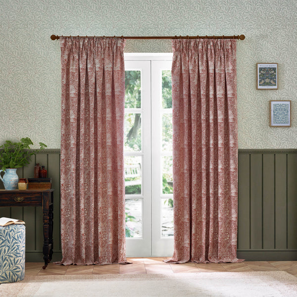 Marigold 228x137 Pencil Pleat Curtains Russet - view 8