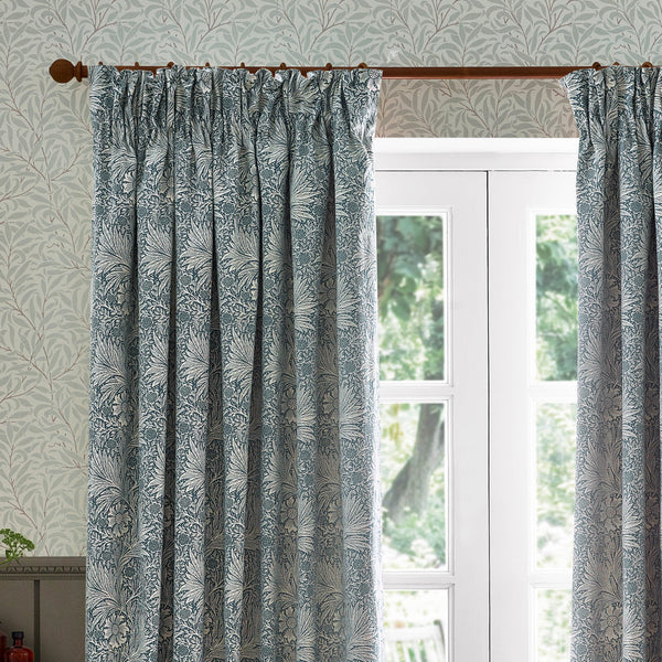 Marigold 228x228 Pencil Pleat Curtains Indigo - view 4