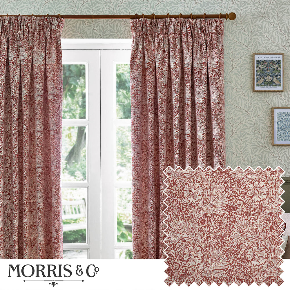 Marigold 228x228 Pencil Pleat Curtains Russet