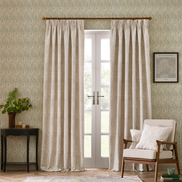 Marigold 228x228 Pencil Pleat Curtains Stone - view 3