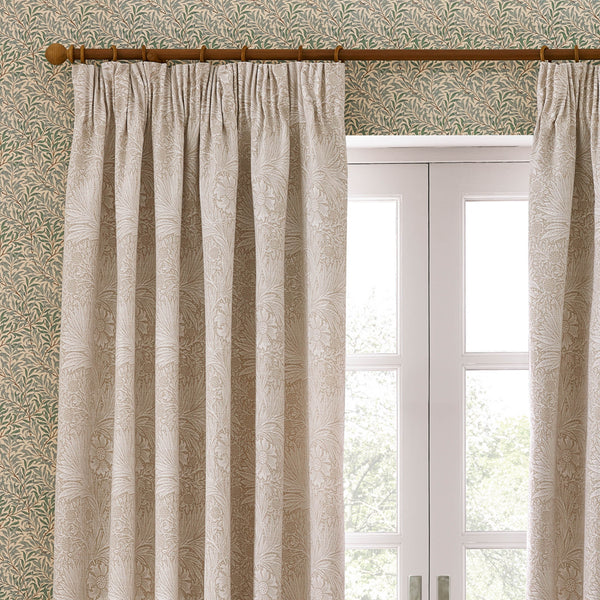 Marigold 228x228 Pencil Pleat Curtains Stone - view 4