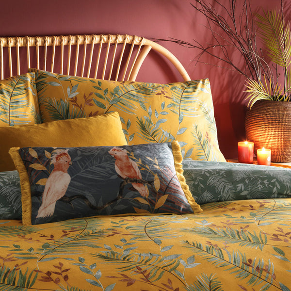 Mazari King Size Duvet Set Mustard - Riva