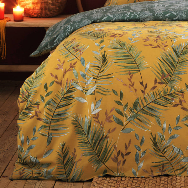 Mazari King Size Duvet Set Mustard - Riva