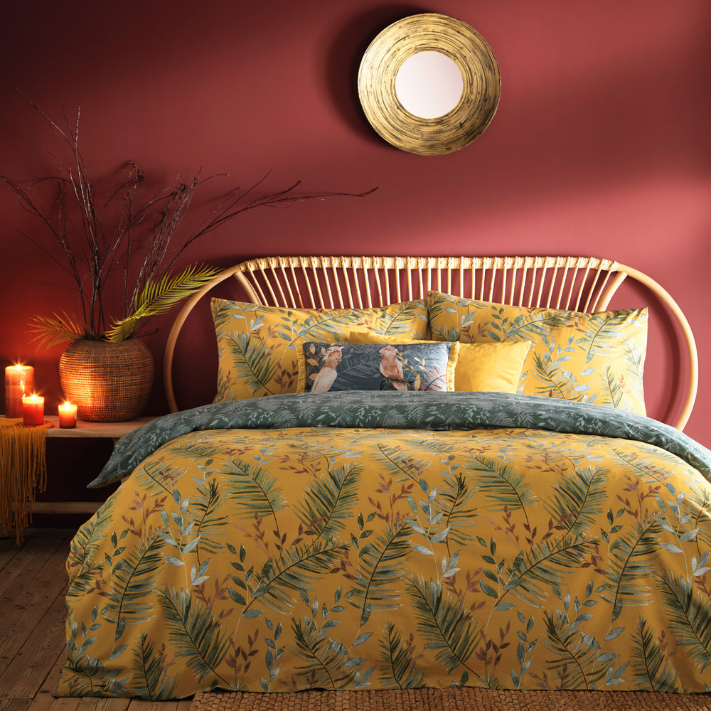 Mazari Db Duvet Set Mustard