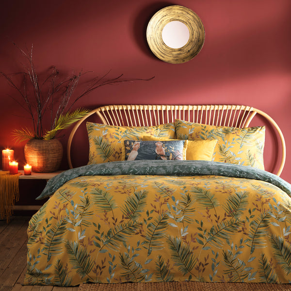 Mazari Db Duvet Set Mustard