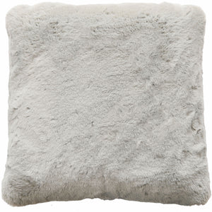 Luxury Faux Rabbit Cushion Grey 50x50