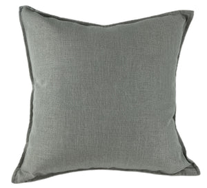 Poly Linen Mix with Flange Grey 50x50