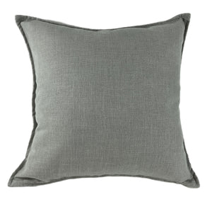 Poly Linen Mix with Flange Grey 50x50