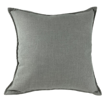 POLY LINEN MIX WITH FLANGE GREY 50 X 50