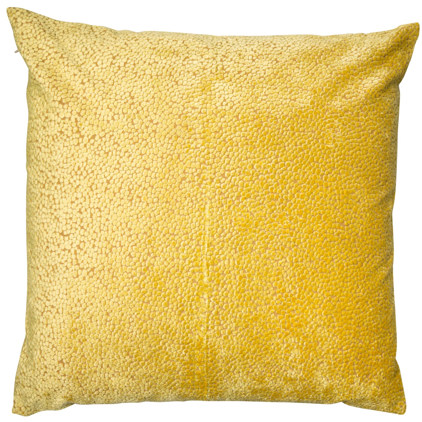 CUT VELVET DOTS MUSTARD 56 X 56