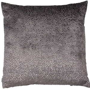 Burnt Velvet Cushion Silver 56x56