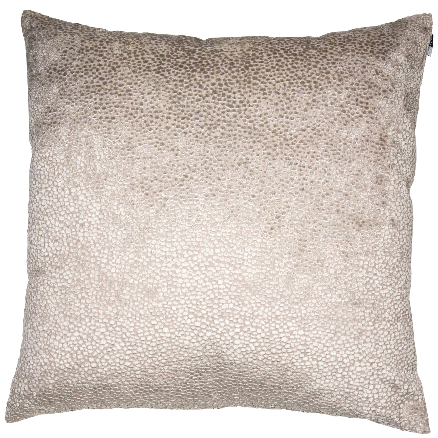 BURNT VELVET CUSHION TAUPE 56 X 56