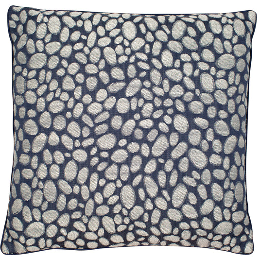 PEBBLES DESIGN WEAVE NAVY 50 X 50