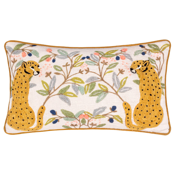 Mirrored Cheetah 30x50 Feather Filled Cushion Multi