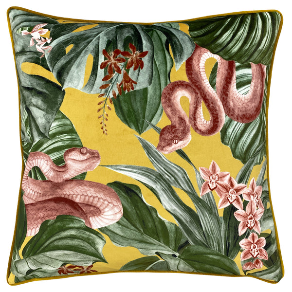 Medinilla 43x43 Feather Filled Cushion Mustard - view 2