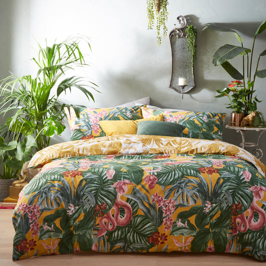 MEDINILLA DOUBLE DUVET SET MUSTARD
