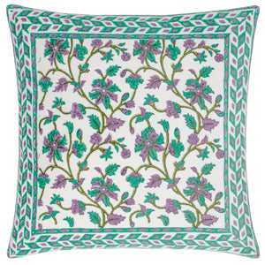 Mentera 50x50 Feather Filled Cushion Oasis Green/lilac - view 2