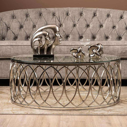 Willow Chrome And Glass Coffee Table - Part 1