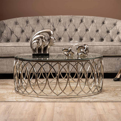 Willow Chrome And Glass Coffee Table - Part 1