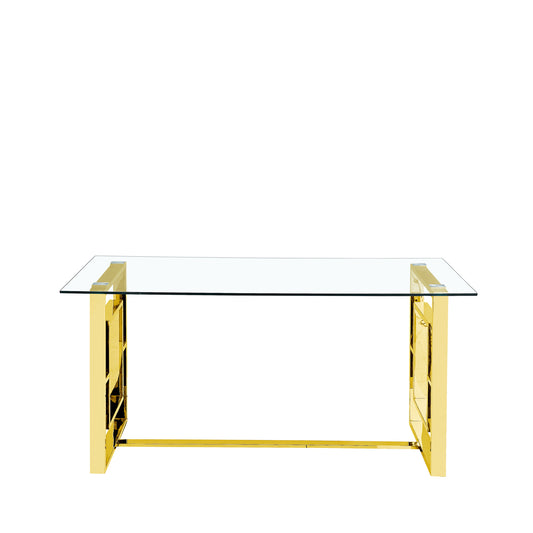 Apex Gold Metal Dining Table Glass Top - Part 2 - Base