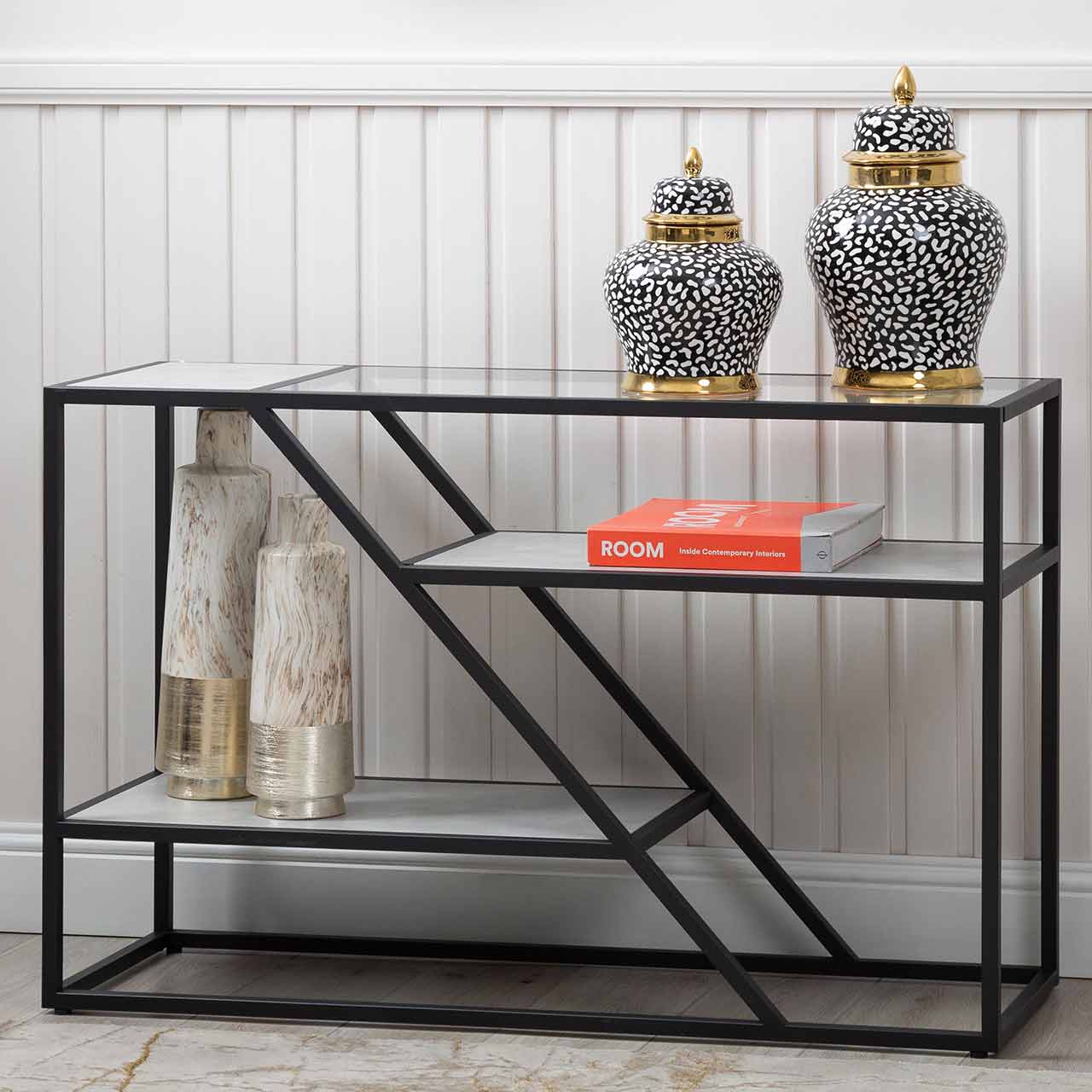 Ibarra Black and Grey Console Table - KD