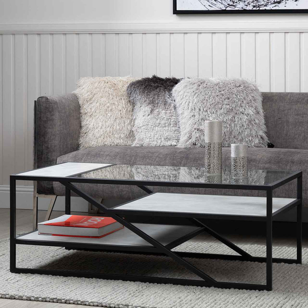 Ibarra Black and Grey Coffee Table – Kd