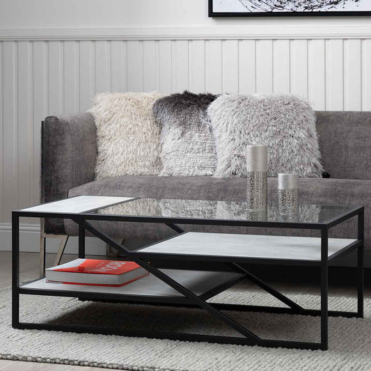 Ibarra Black and Grey Coffee Table - KD
