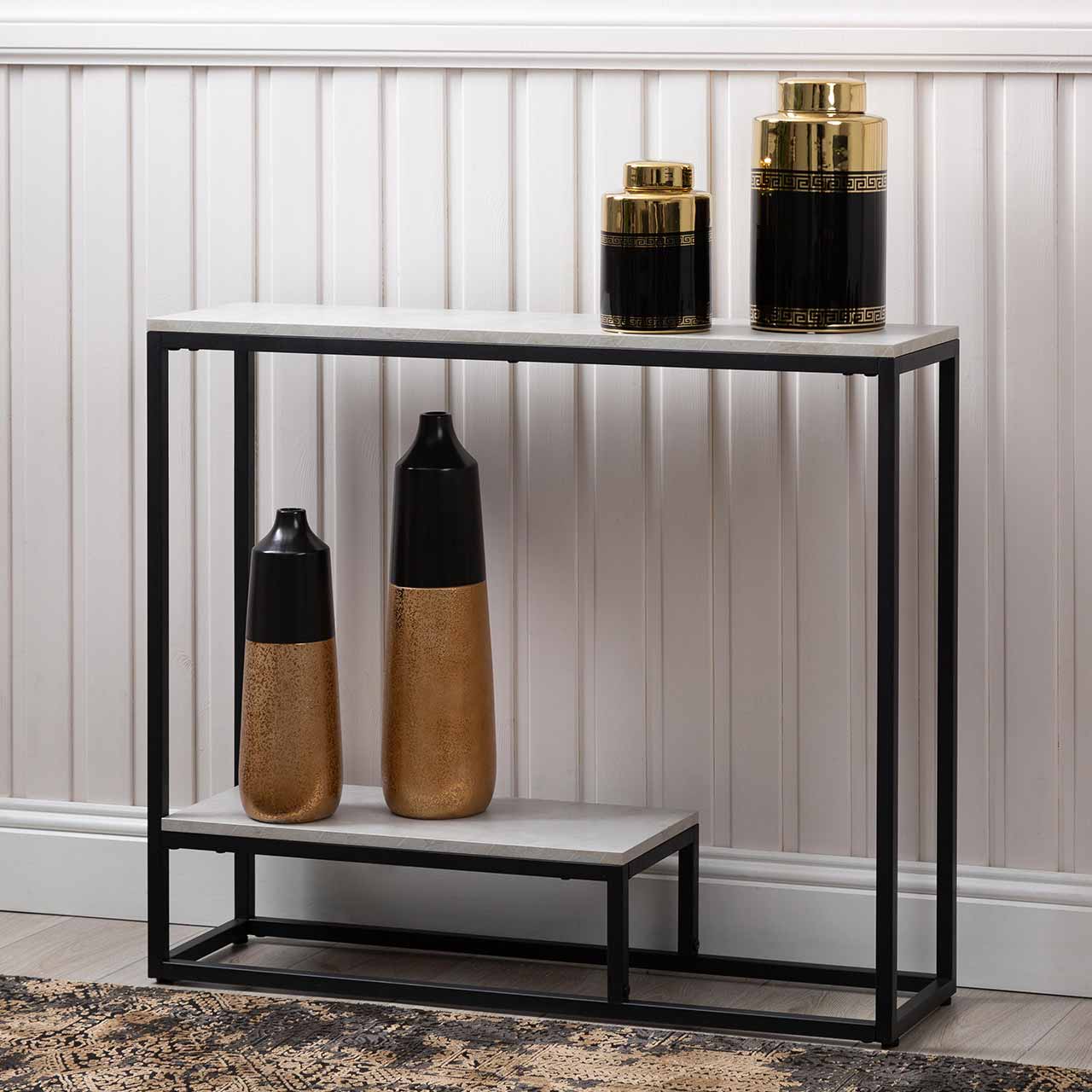 Suhani Black and Grey Console Table - KD