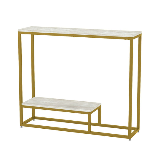 Suhani Cream and Gold Console Table - KD