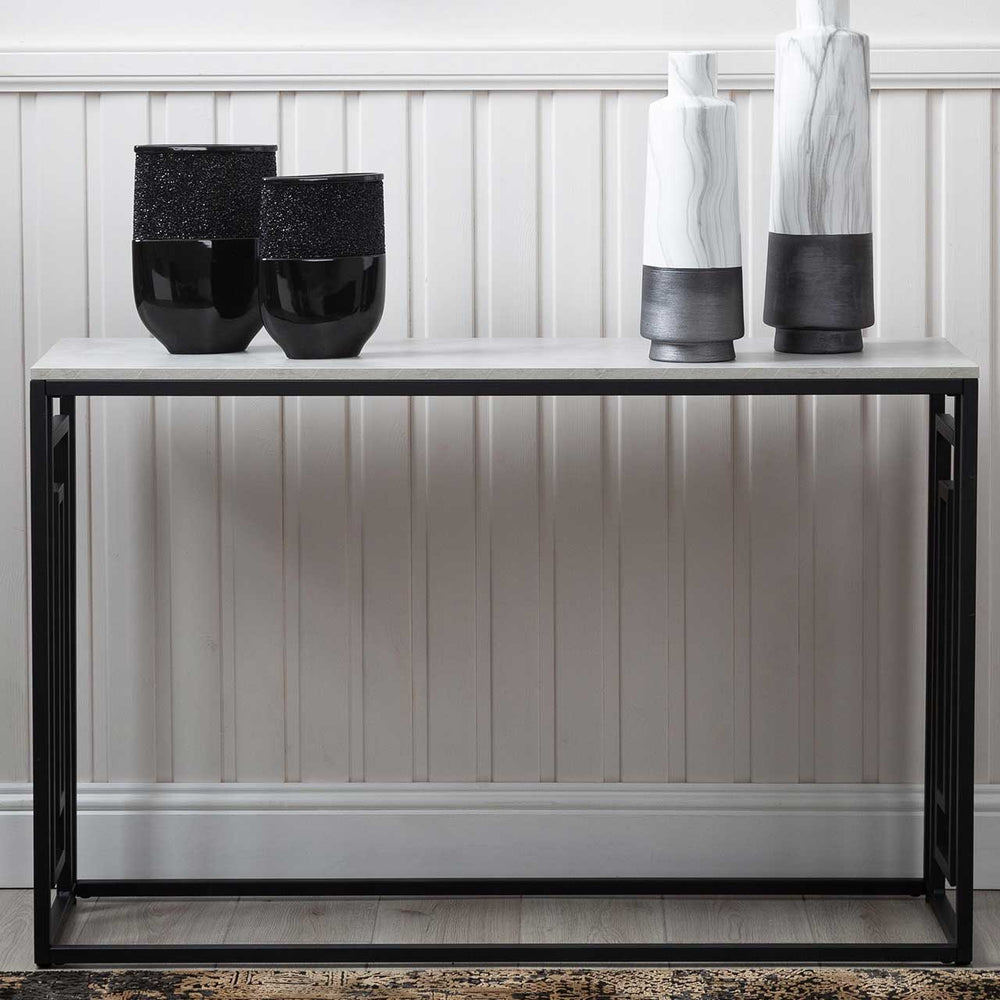 Devon Black and Grey Console Table – Kd