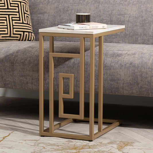 Devon Cream and Gold Sofa Table - KD