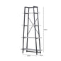 170cm 4-Tier Black and Grey Display Unit - KD