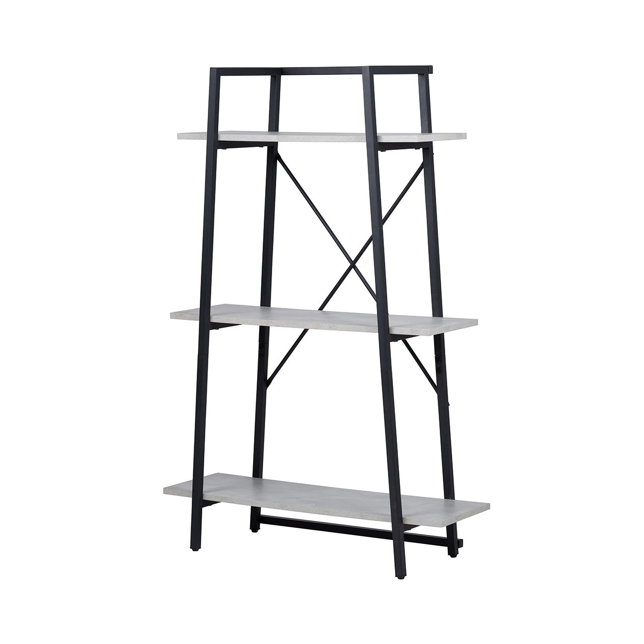 120cm 3-Tier Black and Grey Display Unit - KD