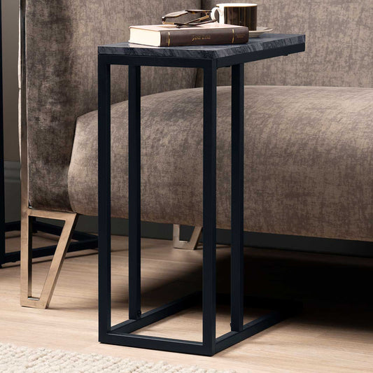 Alora Black Metal 2 Tier Console Table - KD 43