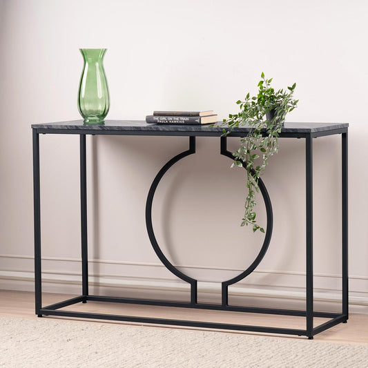 Alora Black Metal Console Table - KD 36