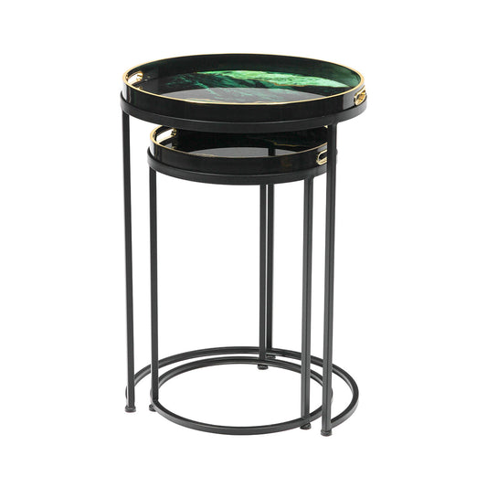 Set of 2 Olin Nesting Tables Green
