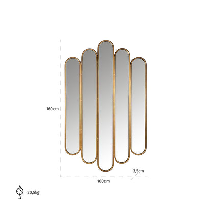 Mirror Chelsey (Gold)- Richmond Interiors