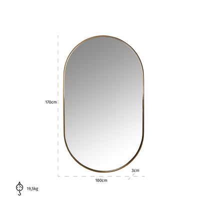 Mirror Skylar (Gold)- Richmond Interiors