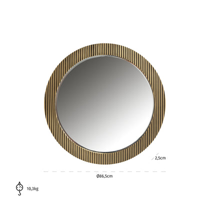 Mirror Ironville 86Ø (Gold)- Richmond Interiors