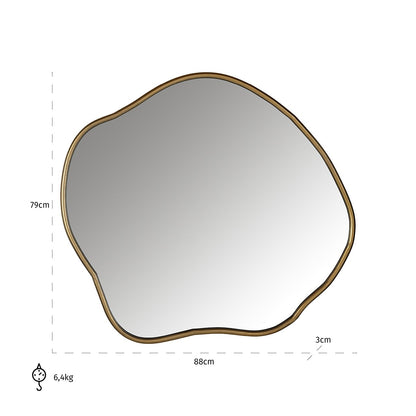Mirror Allyson (Brushed Gold)- Richmond Interiors