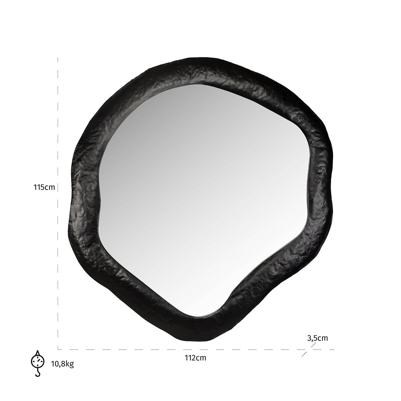 Mirror Babet black (Black)- Richmond Interiors
