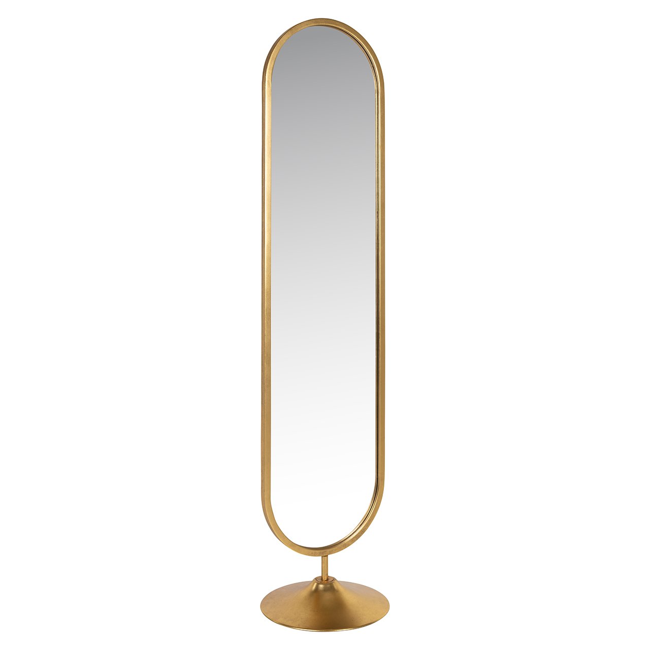 Mirror Moya on stand (Gold)