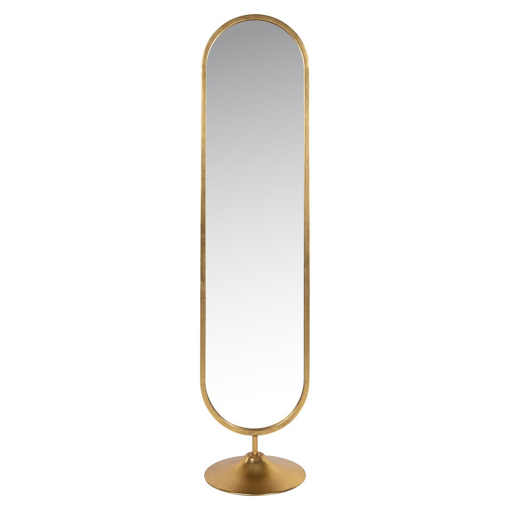 Mirror Moya on stand (Gold)