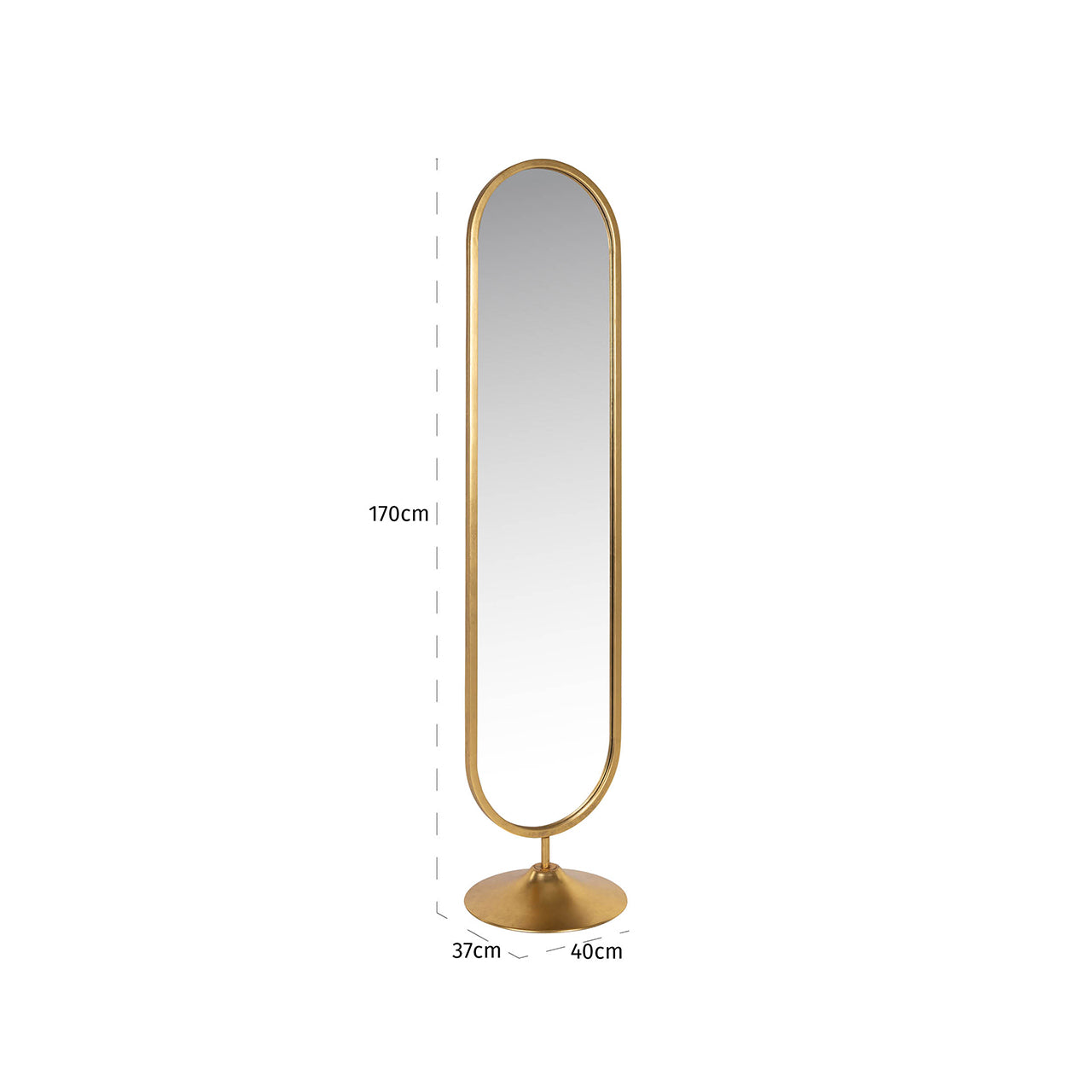 Mirror Moya on stand (Gold)- Richmond Interiors