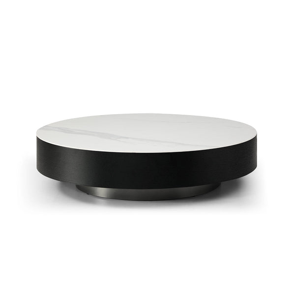 Coin Coffee Table - White Marble - Tommy Franks