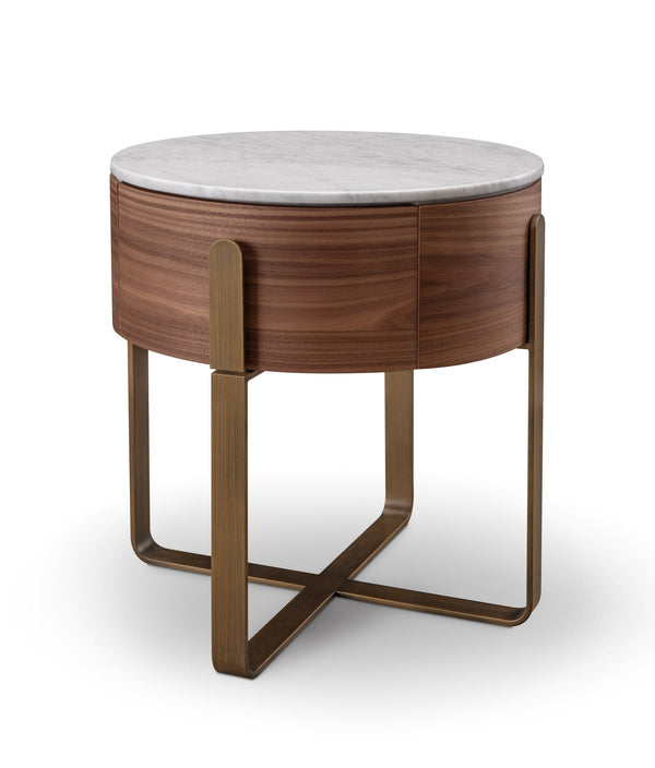 Aurelia Round Bedside Table - Tommy Franks
